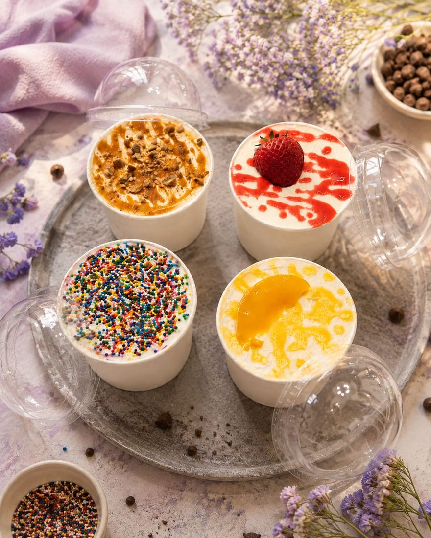 Mini tres leches Anto's con distintos toppings